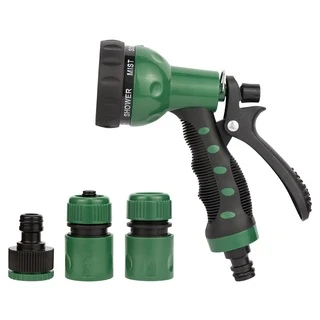 Набір для поливу пістолет-розпилювач 7 режимів, 2 конектори &frac12;" + адаптер &frac12;-&frac34;" (ABS+TPR) GRAD (5012505)