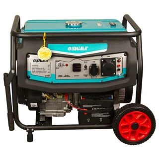 Генератор бензиновий 220В 7.5/8.0кВт 4-х тактний електрозапуск SIGMA (5710561)