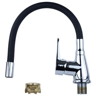 Змішувач HL &Oslash;35 для кухні гусак силіконовий на гайці AQUATICA HL-4B530C (9734120)