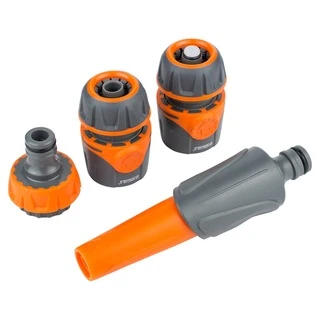 Набір для поливу насадка-розпилювач 2 режими, 2 конектори &frac12;" + адаптер &frac12;-&frac34;" (ABS+TPR) FLORA (5011624)