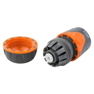 Конектор &frac12;" швидкознімний для шланга &frac34;" аквастоп (ABS+TPR) FLORA (5015514)