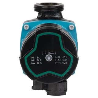 Насос циркуляційний енергозберігаючий 5-39Вт Hmax 6м Qmax 53л/хв &Oslash;1&frac12;" 130мм + гайки &Oslash;1" AQUATICA GPA25-6/130 III (774052)