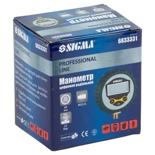 Манометр цифровий радіальний &Oslash;50мм, M11&times;1 SIGMA (6833331)