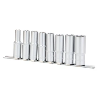 Набір насадок шестигранних подовжених 1/2" на планці 8шт CrV SIGMA (6003691)
