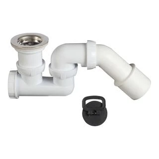 Сифон для душового піддону &Oslash;50мм з адаптером &Oslash;40/50мм WIRQUIN (9544920)