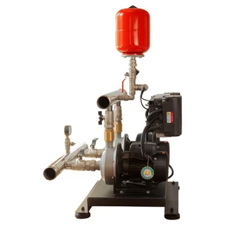 Станція підвищення тиску 2&times;0.55кВт Hmax 29.5м Qmax 80л/хв нерж 5л + частотне регулювання LEO 3.0 (2 AMSm70/0.55-2AVF-1.1M-5)