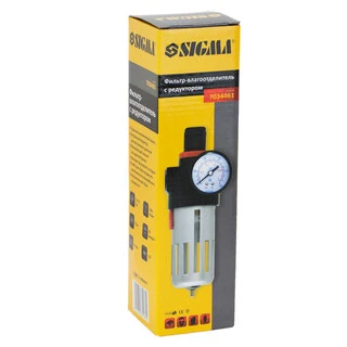 Фільтр-вологовідділювач з редуктором і манометром 1200 л/хв 1/2" SIGMA (7034461)