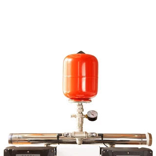 Станція підвищення тиску 2&times;0.55кВт Hmax 29.5м Qmax 80л/хв нерж 5л + частотне регулювання LEO 3.0 (2 AMSm70/0.55-2AVF-1.1M-5)