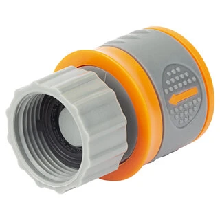 Конектор &frac12;" швидкознімний на кран н/р &frac34;" аквастоп (ABS+TPR) FLORA (5015584)