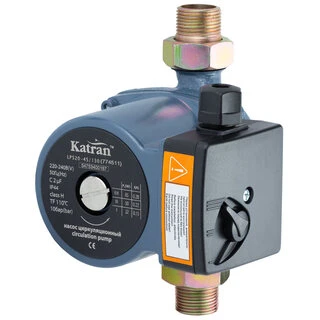 Насос циркуляційний 65Вт Hmax 4м Qmax 63л/хв &Oslash;1" 130мм+гайки &Oslash;&frac34;" WETRON (774511)