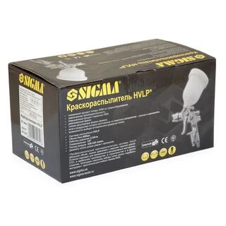 Фарборозпилювач HVLP &Oslash;1.4 (хром) з в/б (пласт) SIGMA (6812051)