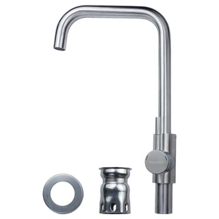 Змішувач KT &Oslash;35 для кухні Г-гусак на гайці SS AQUATICA KT-4B270P (9722111)