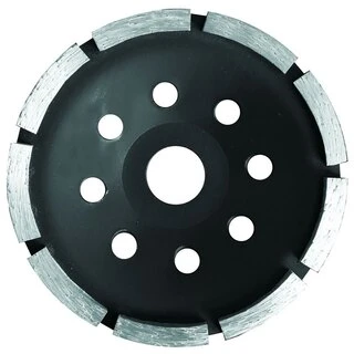 Круг алмазний сегментний шліфувальний (чашковий, 1 ряд) &Oslash;180&times;5.0&times;22.2мм, 8500об/хв SIGMA (1912051)